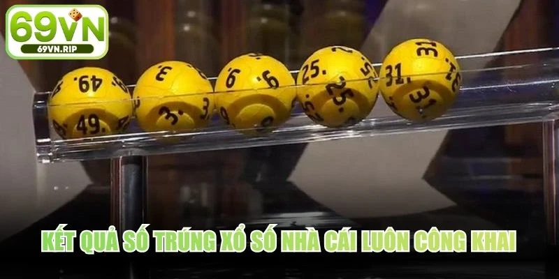 Kết quả số trúng xổ số nhà cái luôn công khai, cập nhật liên tục